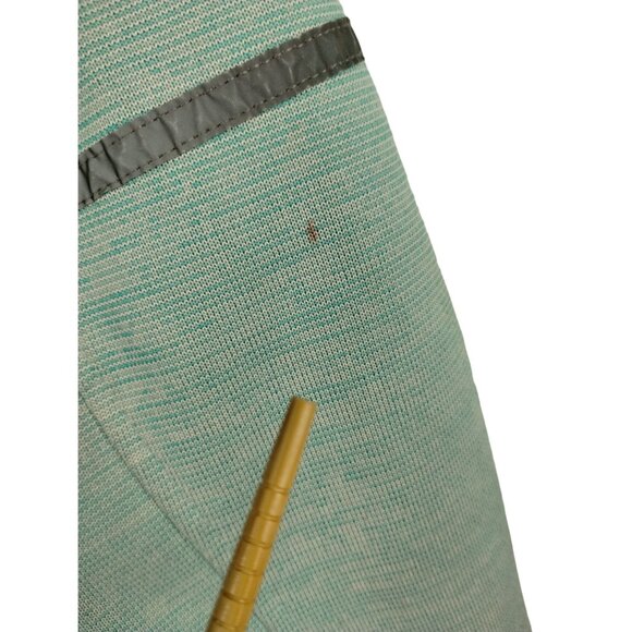 Womens M Mint Green Full Zip-Up Reflective Athletic Jacket With Pockets - Picture 4 of 11